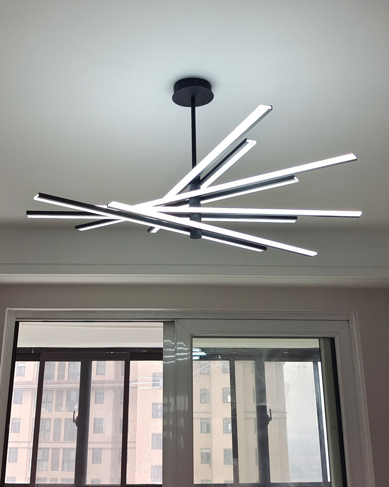 Lámpara de araña LED lineal ajustable WOMO-WM2026