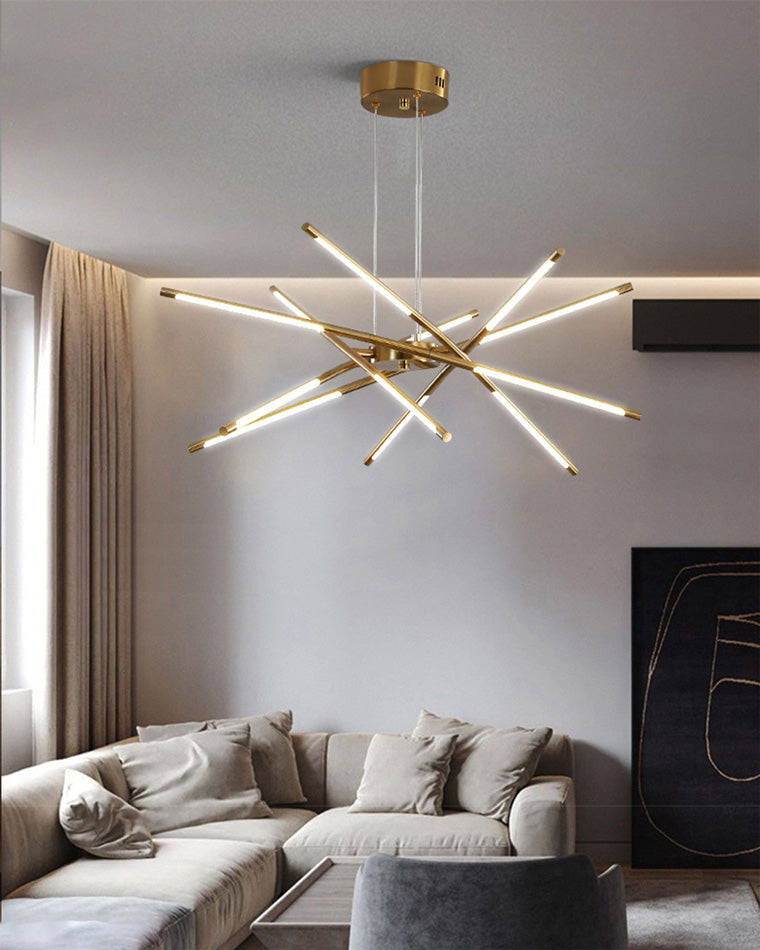 Lámpara de araña LED WOMO Light Rods-WM2034