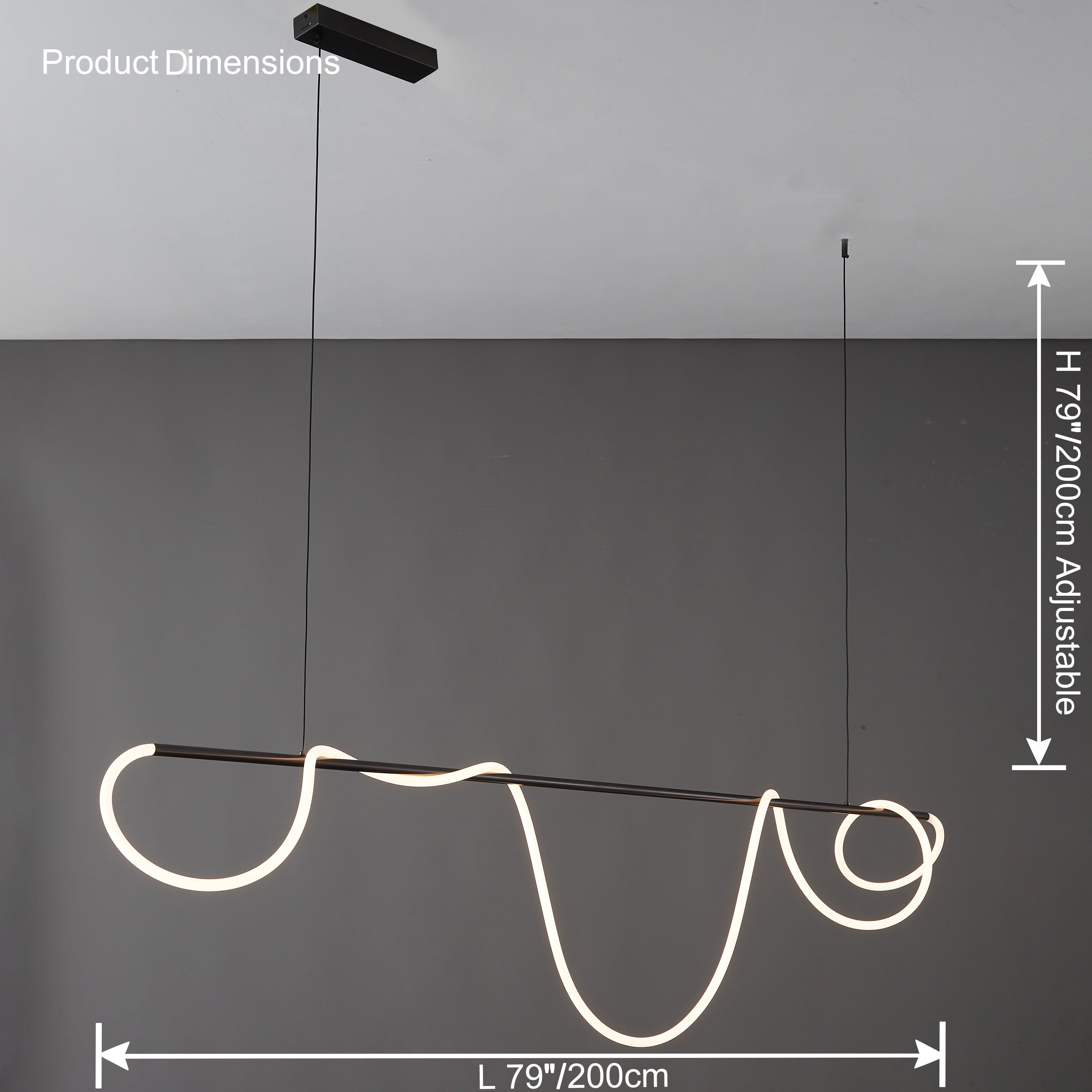 WOMO Lámparas Colgantes LED Laton Barra-WM2059a