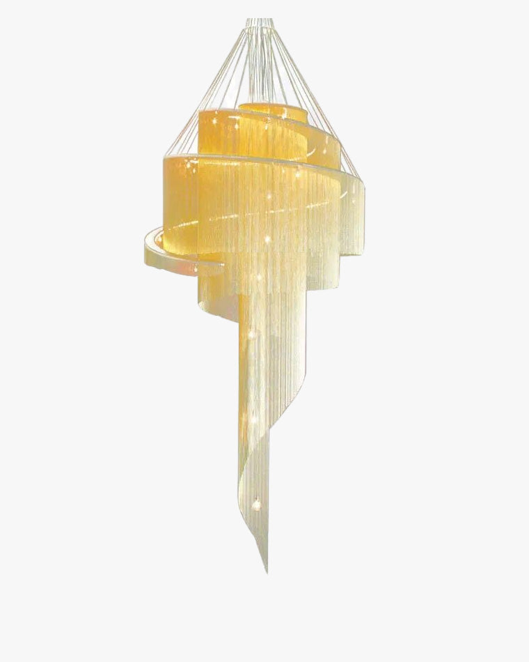 Lámpara de araña WOMO Spiral Tassel para recibidor - WM2067