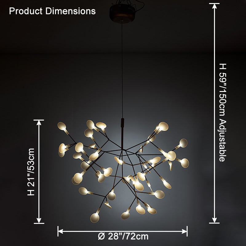 WOMO Lámpara de araña Heracleum/Luciérnaga - WM2072