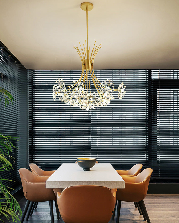 WOMO Lámparas Colgantes de Cristal con Ramillete de Gypsophila-WM2077
