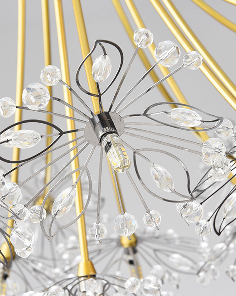 WOMO Lámparas Colgantes de Cristal con Ramillete de Gypsophila-WM2077