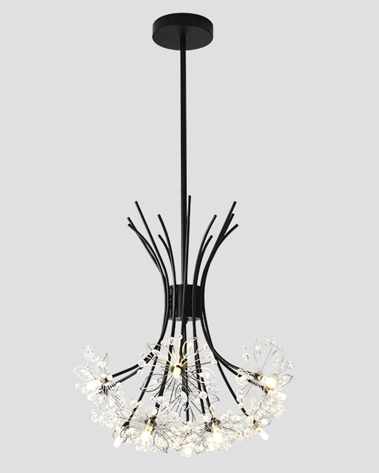 WOMO Lámparas Colgantes de Cristal con Ramillete de Gypsophila-WM2077
