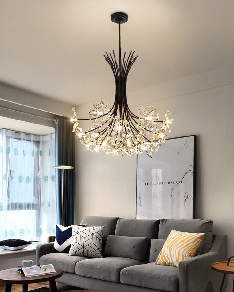 WOMO Lámparas Colgantes de Cristal con Ramillete de Gypsophila-WM2077