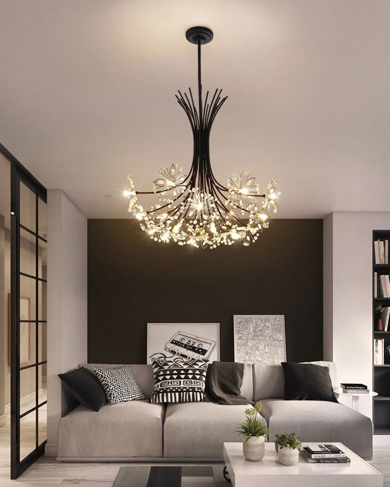 WOMO Lámparas Colgantes de Cristal con Ramillete de Gypsophila-WM2077