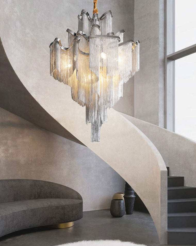 WOMO Tiered Pendant Lamps with Fringes-WM2079