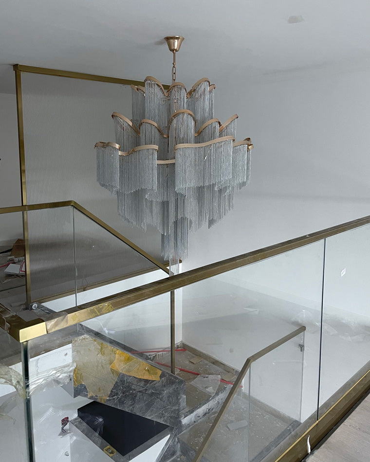 WOMO Tiered Pendant Lamps with Fringes-WM2079