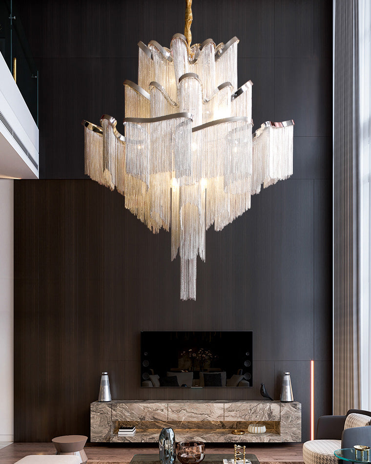 WOMO Tiered Pendant Lamps with Fringes-WM2079
