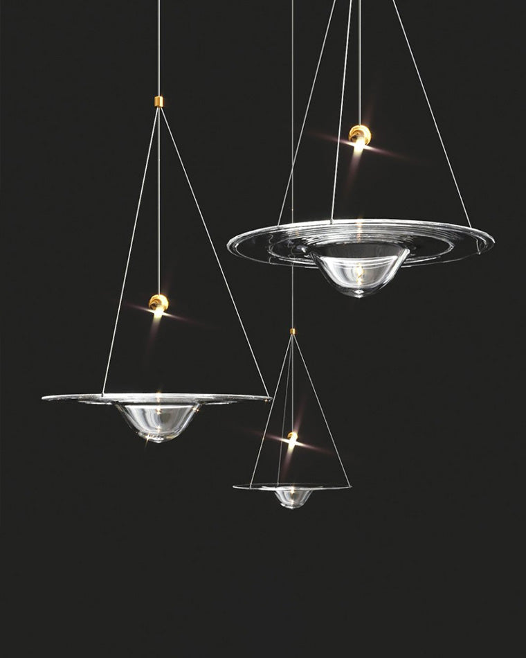 Lámpara colgante WOMO Ripple Glass-WM2092