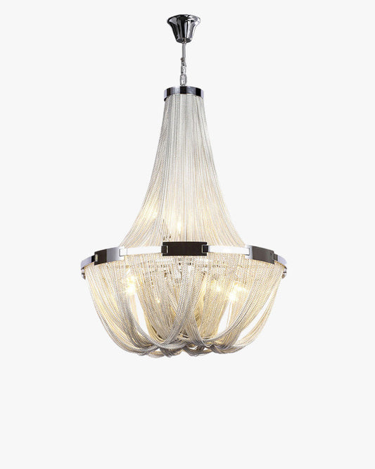 Lámpara de araña WOMO Tassel Silver Empire-WM2096