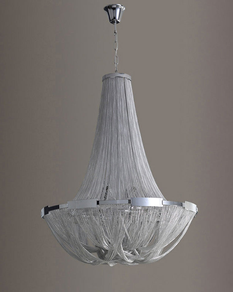 Lámpara de araña WOMO Tassel Silver Empire-WM2096