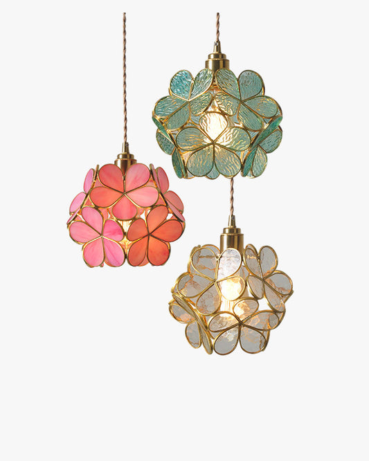 WOMO Lámparas Colgantes de Vitral con Cerezo en Flor -WM2100