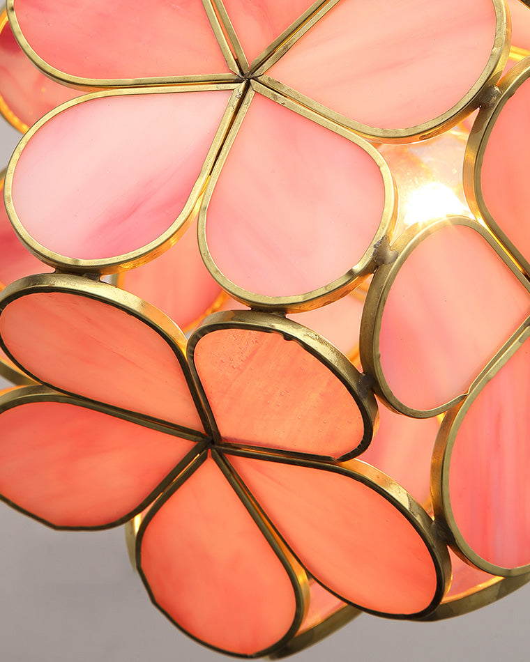 WOMO Lámparas Colgantes de Vitral con Cerezo en Flor -WM2100