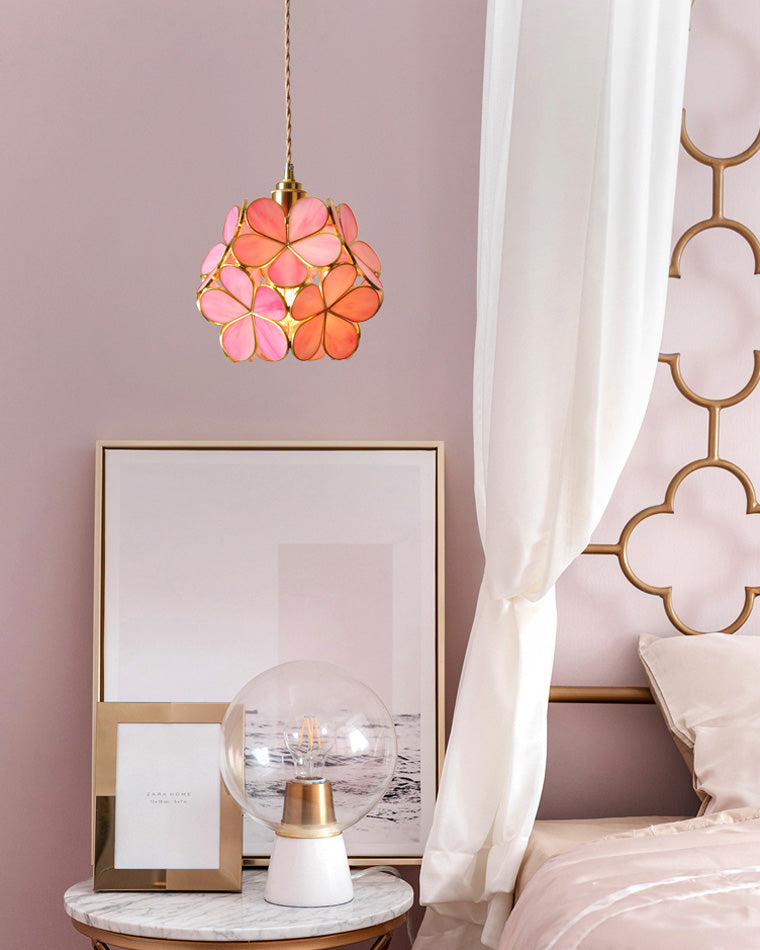 WOMO Lámparas Colgantes de Vitral con Cerezo en Flor -WM2100