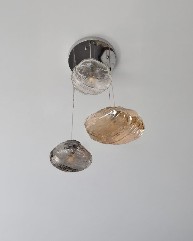 Lámpara colgante de cristal soplado en cascada WOMO-WM2101b
