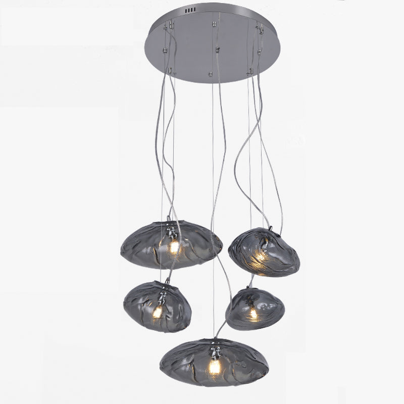 Lámpara colgante de cristal soplado en cascada WOMO-WM2101b