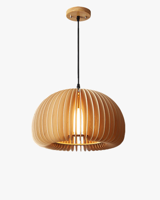 WOMO Lámparas Colgantes de Madera con Calabaza-WM2105