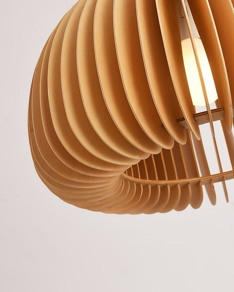 WOMO Lámparas Colgantes de Madera con Calabaza-WM2105