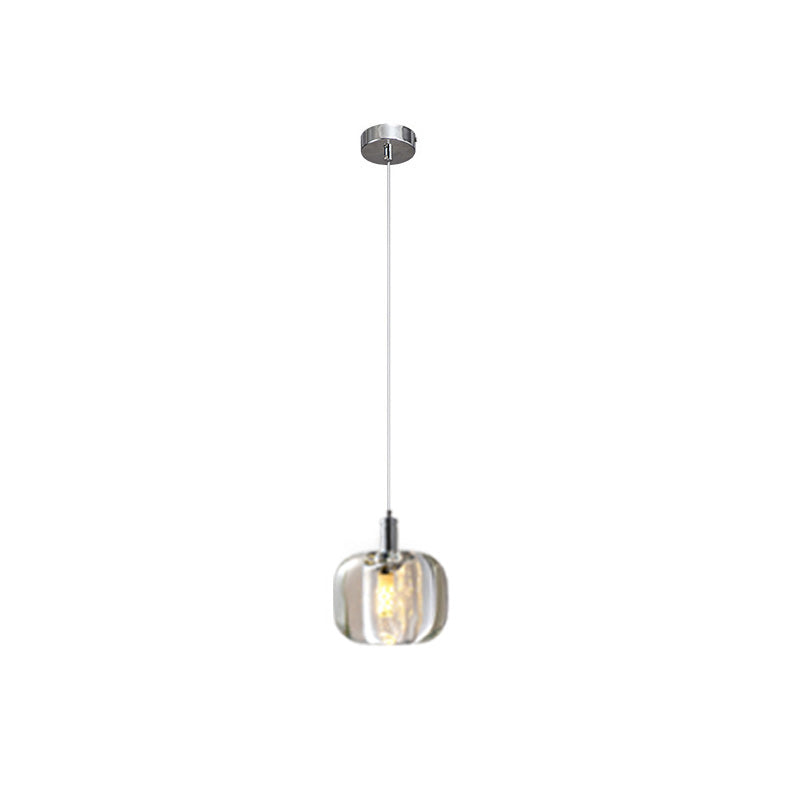 Lámpara de araña colgante múltiple de vidrio de color WOMO-WM2111