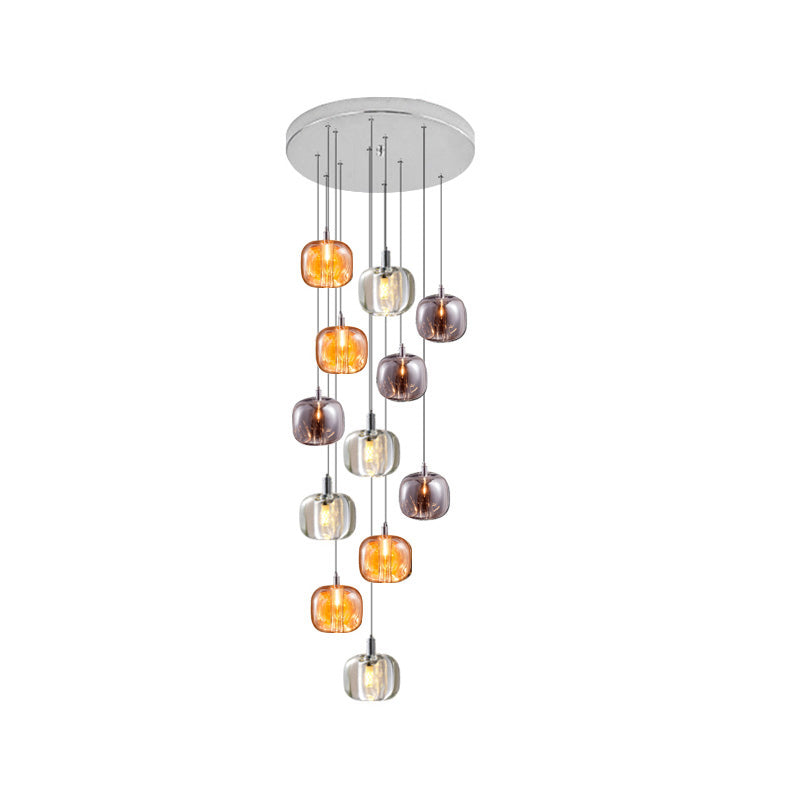 WOMO Lámpara colgante de cristal con cascada - WM2111b