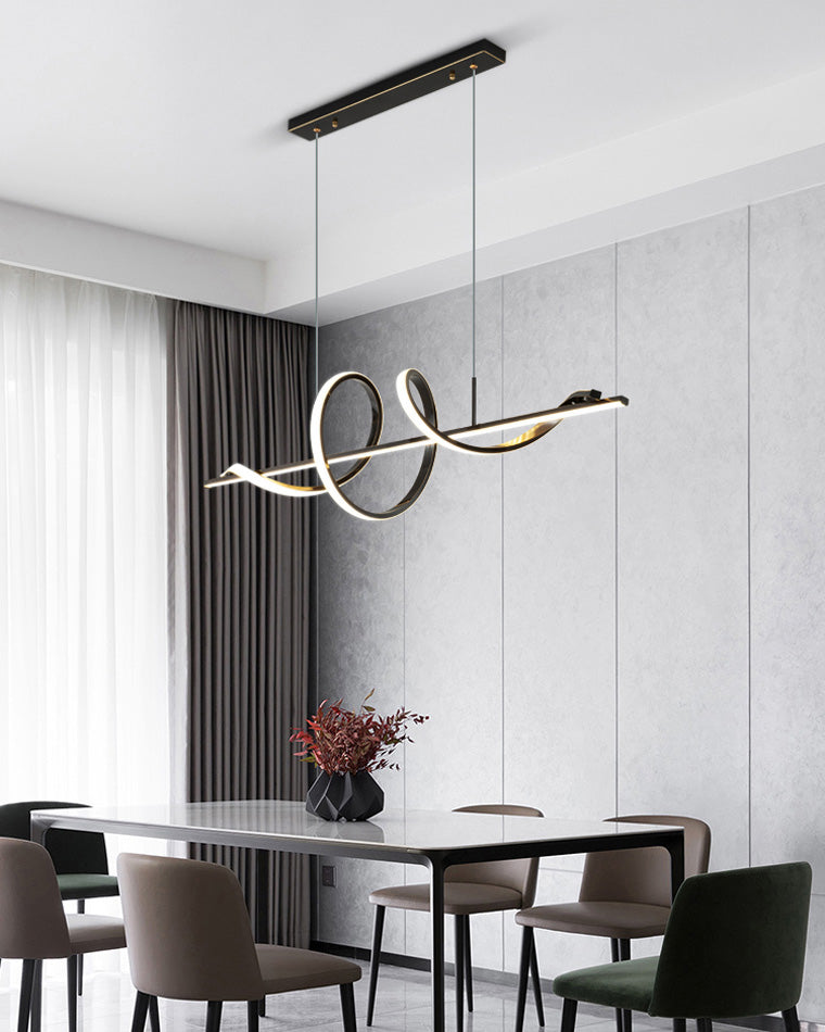 Lámpara colgante de cocina LED en espiral WOMO-WM2129