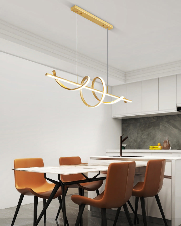 Lámpara colgante de cocina LED en espiral WOMO-WM2129