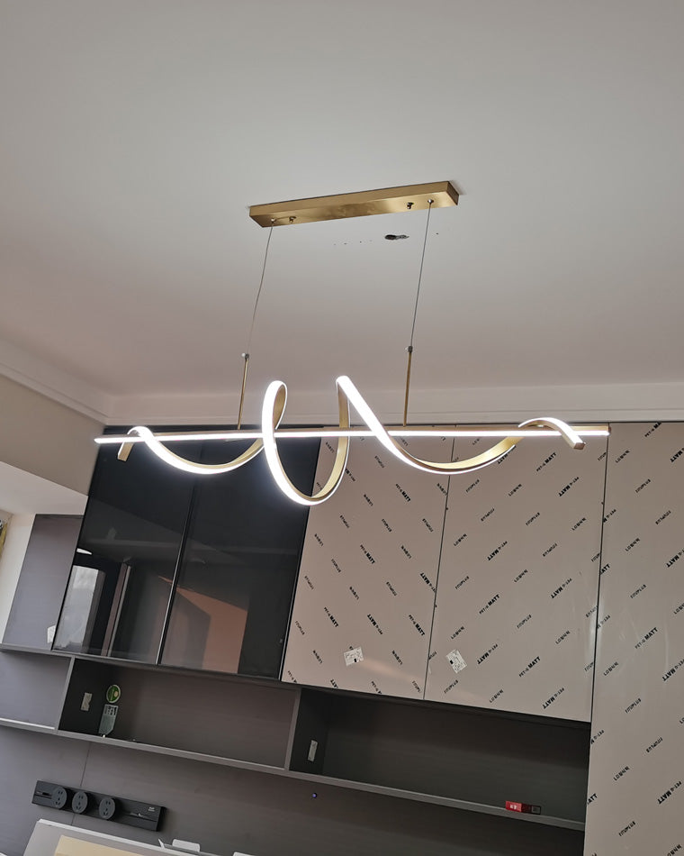 Lámpara colgante de cocina LED en espiral WOMO-WM2129