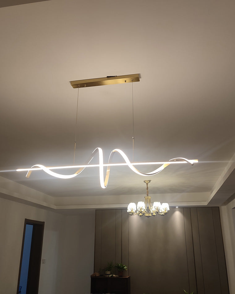 Lámpara colgante de cocina LED en espiral WOMO-WM2129