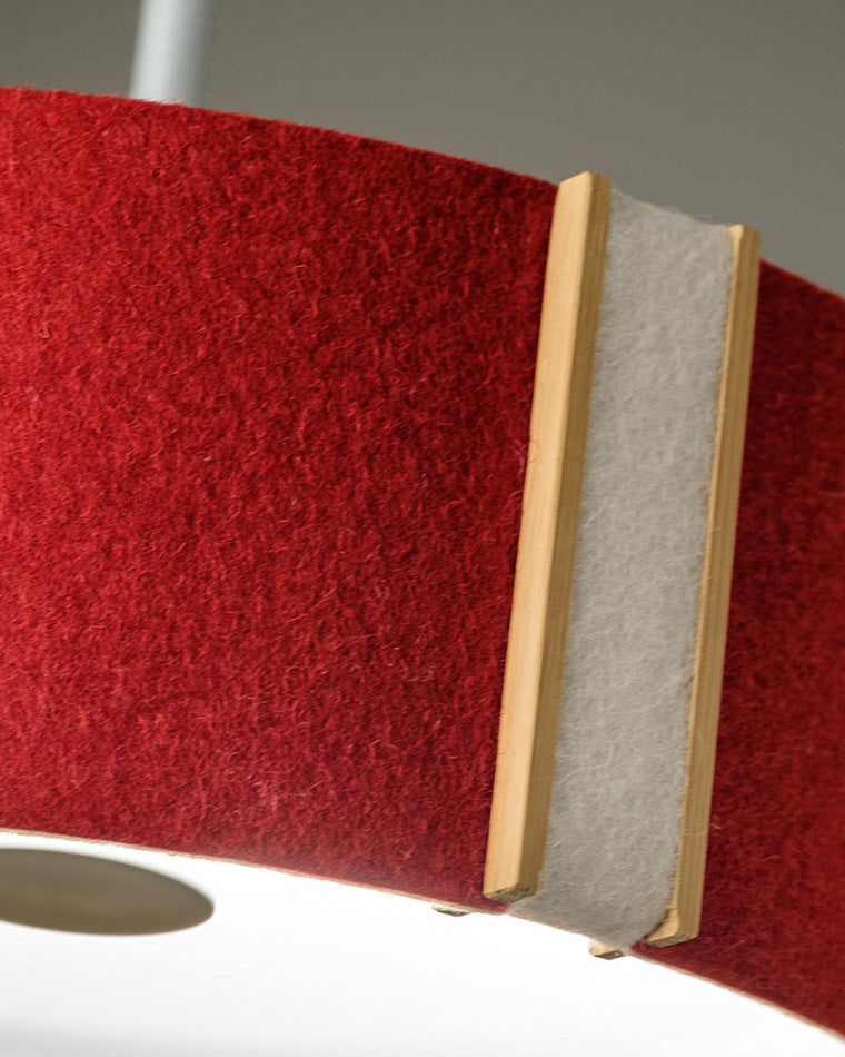 Lámpara colgante WOMO Drum Felt-WM2149