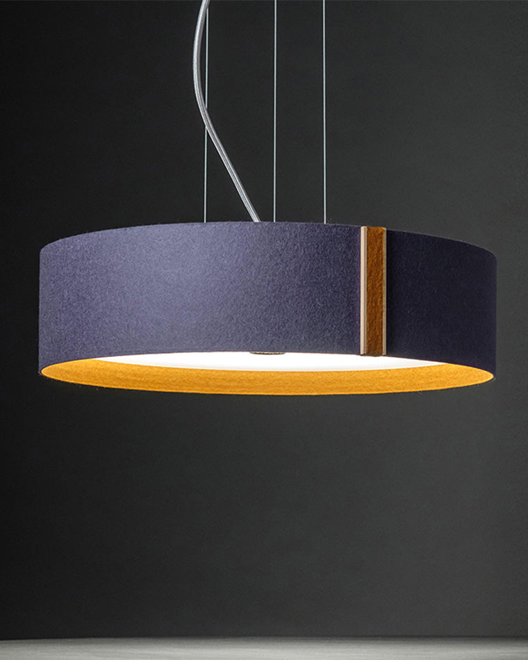 Lámpara colgante WOMO Drum Felt-WM2149