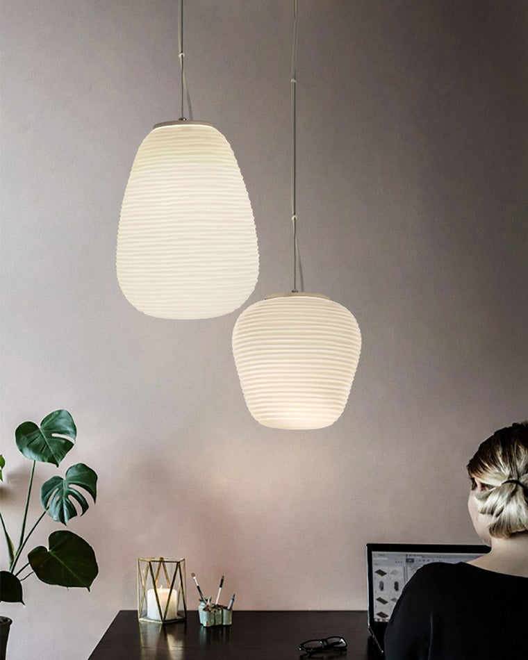 Lámpara colgante WOMO Lantern de vidrio soplado - WM2151