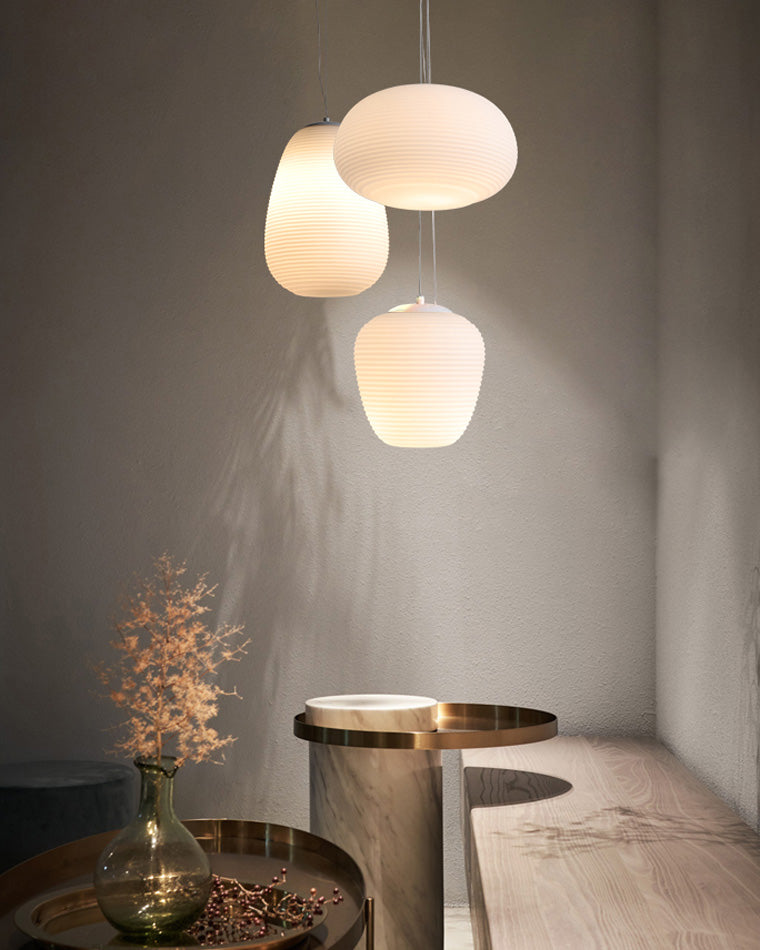 Lámpara colgante WOMO Lantern de vidrio soplado - WM2151