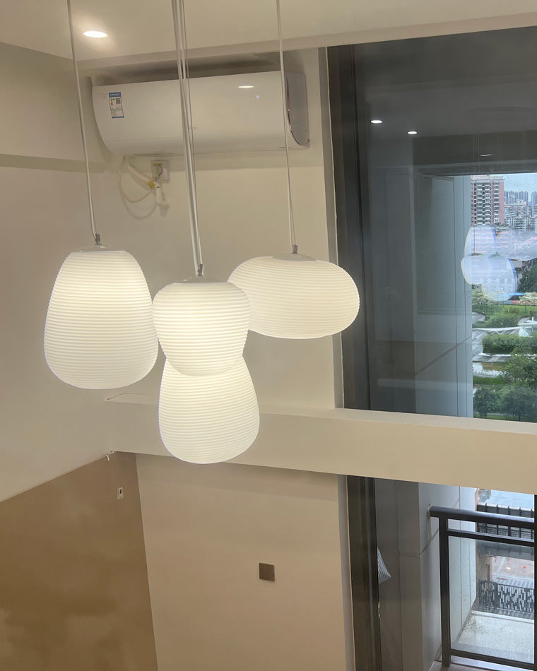 Lámpara colgante WOMO Lantern de vidrio soplado - WM2151