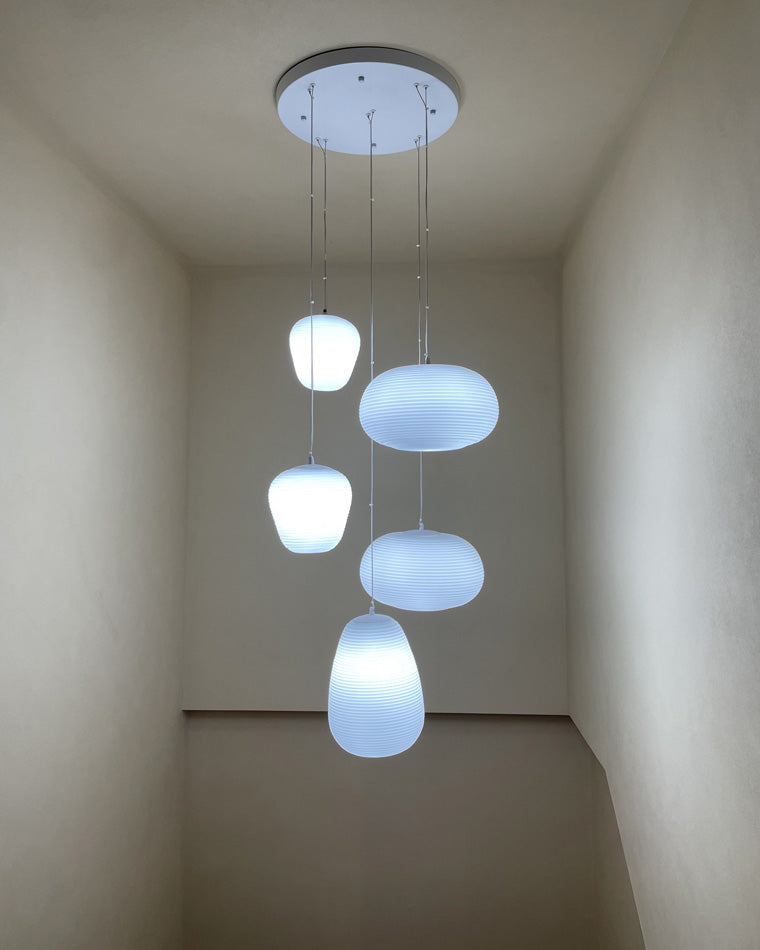 Lámpara colgante WOMO Lantern de vidrio soplado - WM2151