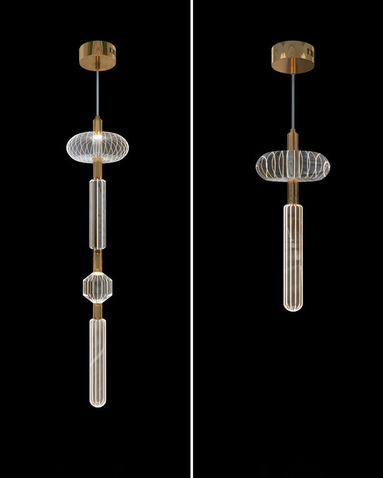 WOMO Lámparas Colgantes de Vidrio Vertical/Horizontal Cypher-WM2153