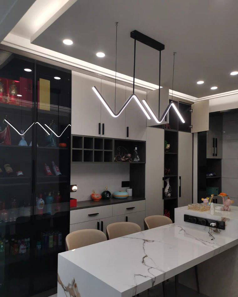 Lámpara colgante de cocina LED WOMO ZigZag-WM2154