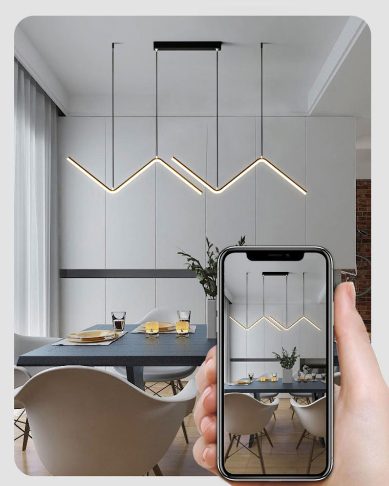 Lámpara colgante de cocina LED WOMO ZigZag-WM2154