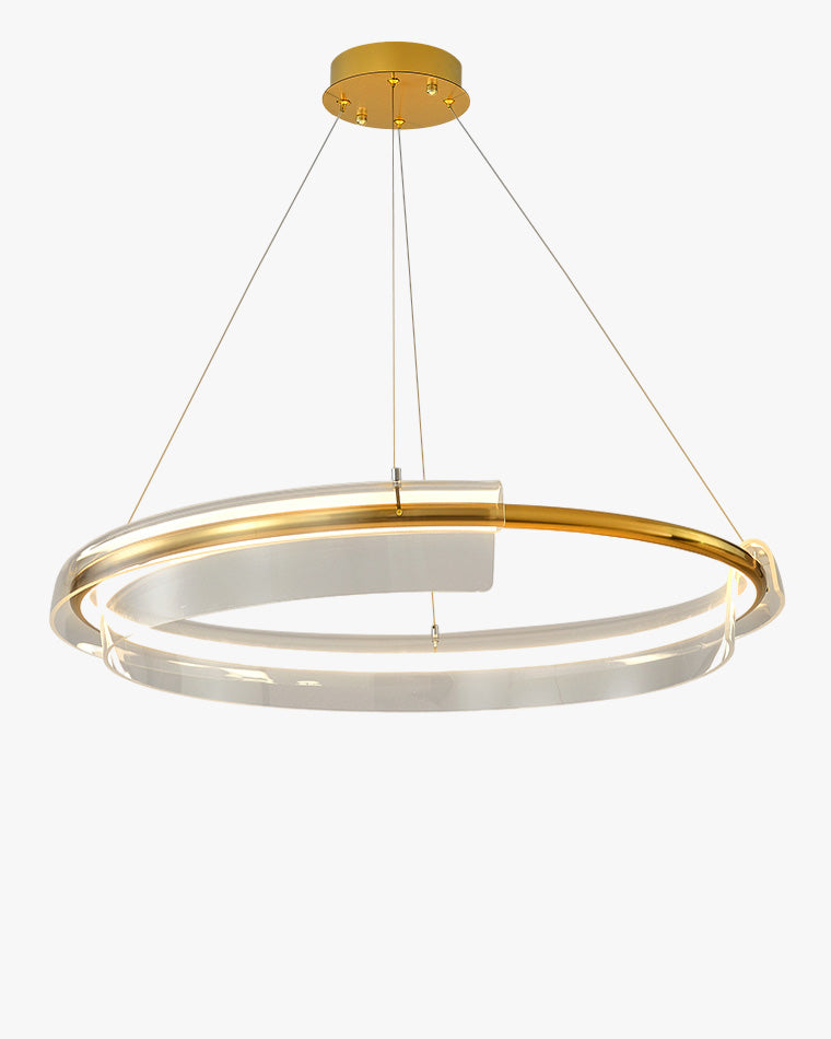 Lámpara de araña LED circular dorada WOMO-WM2165
