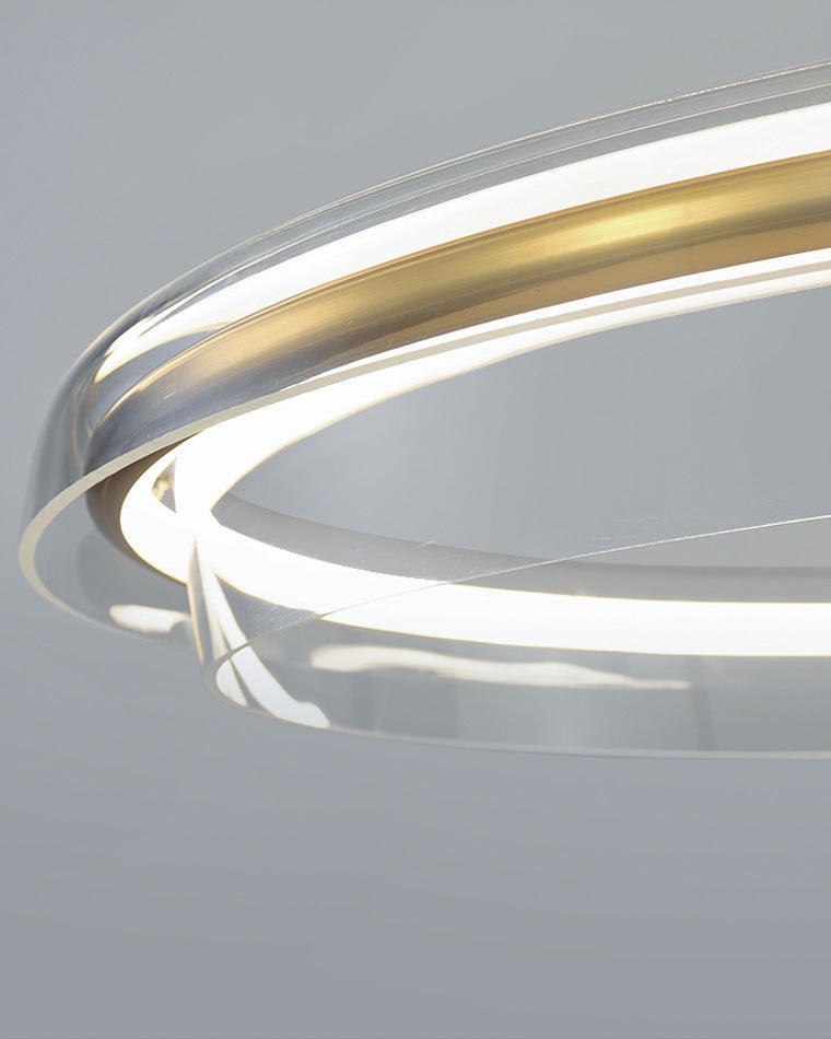 Lámpara de araña LED circular dorada WOMO-WM2165