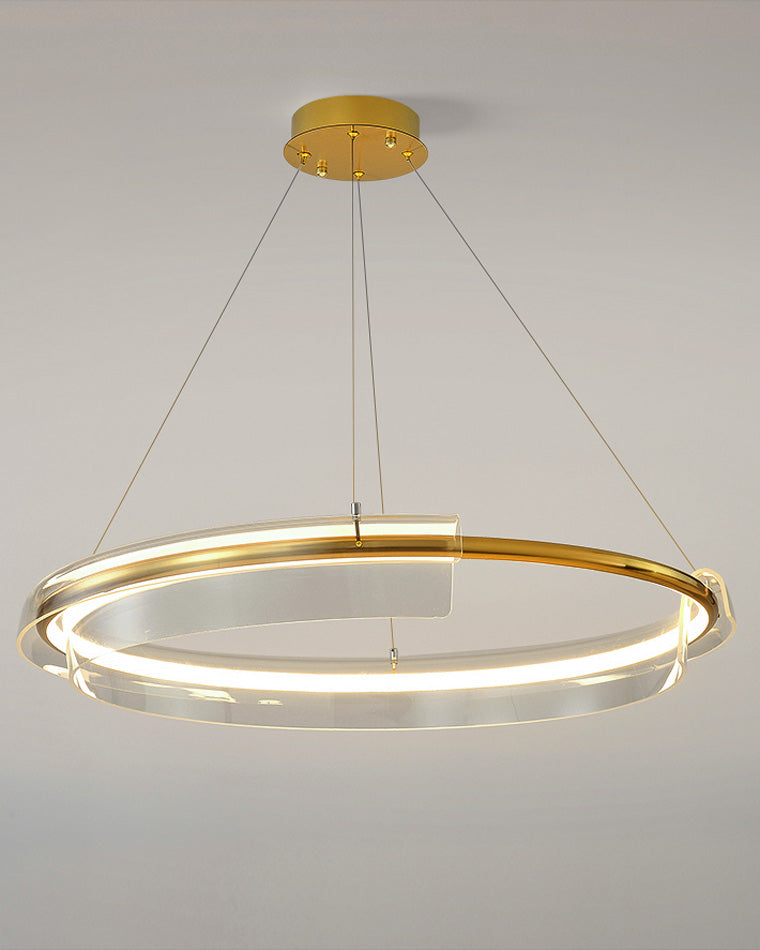 Lámpara de araña LED circular dorada WOMO-WM2165