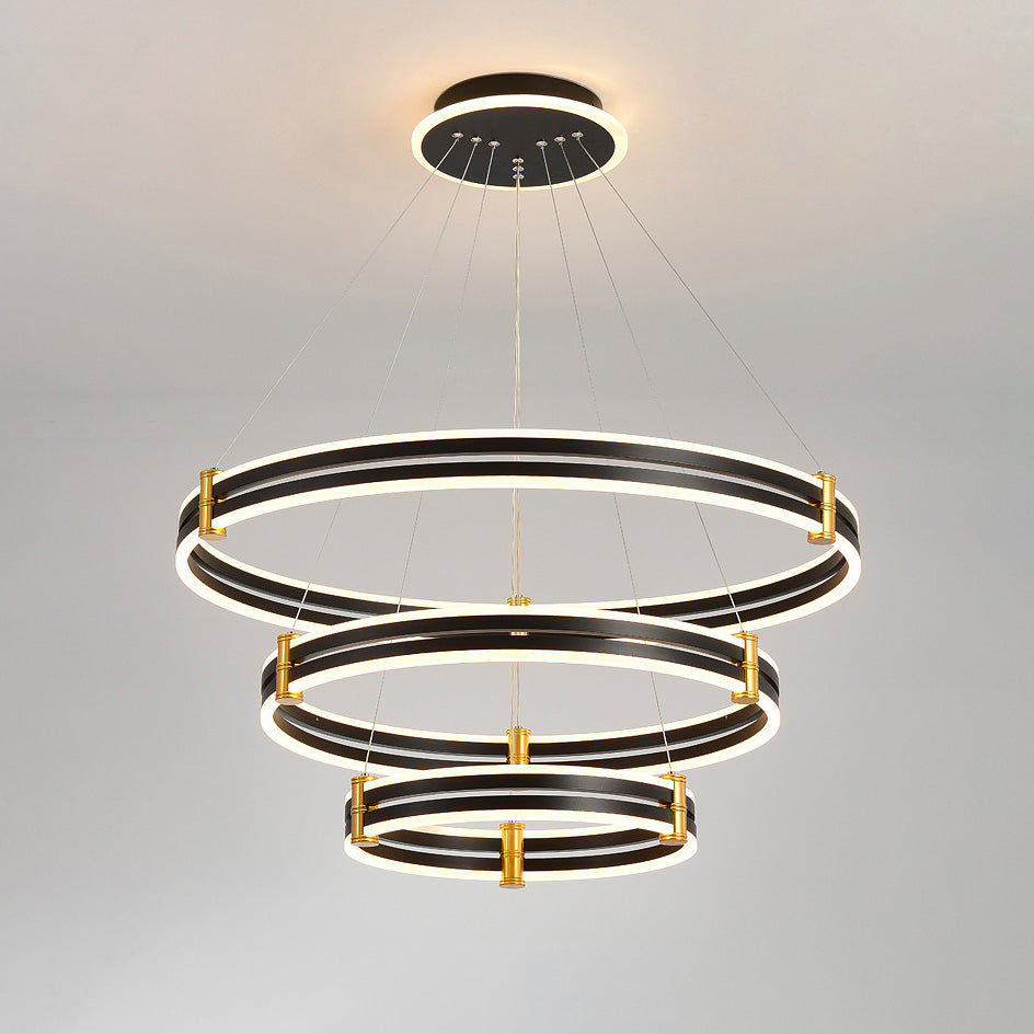 WOMO Stepped Black Rings Pendant Lights-WM2172