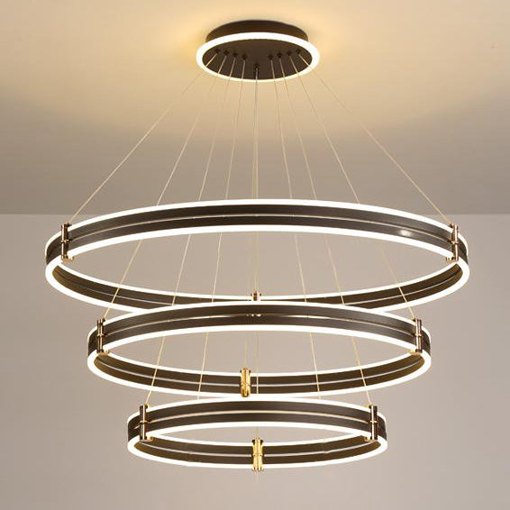 WOMO Stepped Black Rings Pendant Lights-WM2172