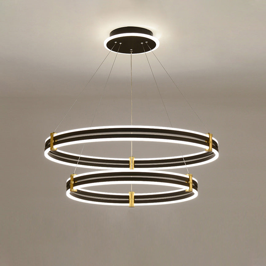 WOMO Stepped Black Rings Pendant Lights-WM2172