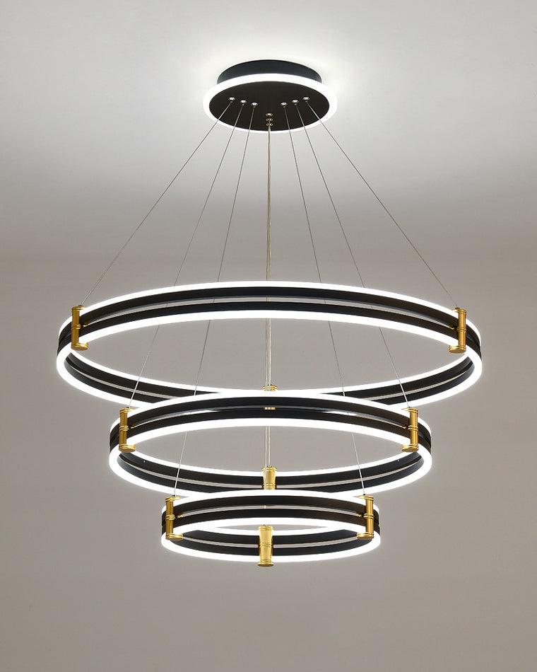 WOMO Stepped Black Rings Pendant Lights-WM2172
