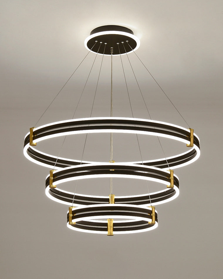 WOMO Stepped Black Rings Pendant Lights-WM2172