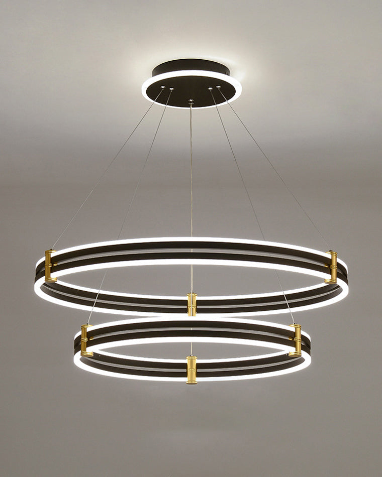 WOMO Stepped Black Rings Pendant Lights-WM2172