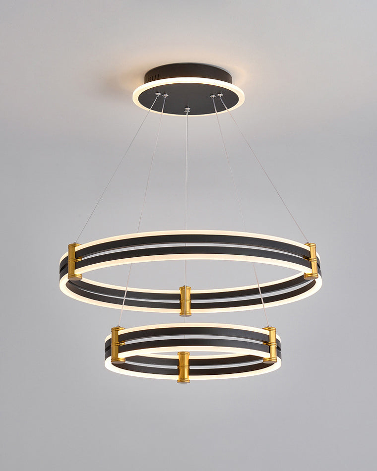 WOMO Stepped Black Rings Pendant Lights-WM2172