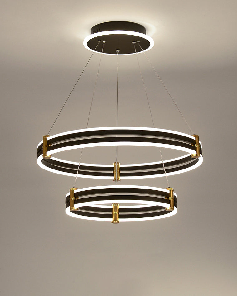 WOMO Stepped Black Rings Pendant Lights-WM2172