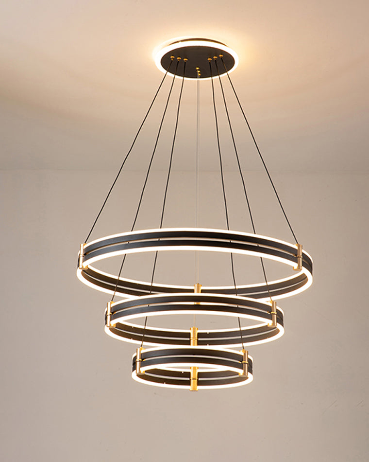 WOMO Stepped Black Rings Pendant Lights-WM2172